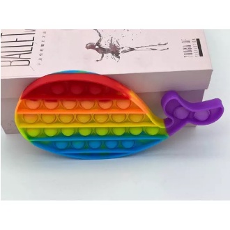 POP IT RAINBOW FIDGET TOYS Mainan Anak Edukasi Murah Pop Its Unicorn New Fidget Push Bubble Kids Kid-Paus Rainbow