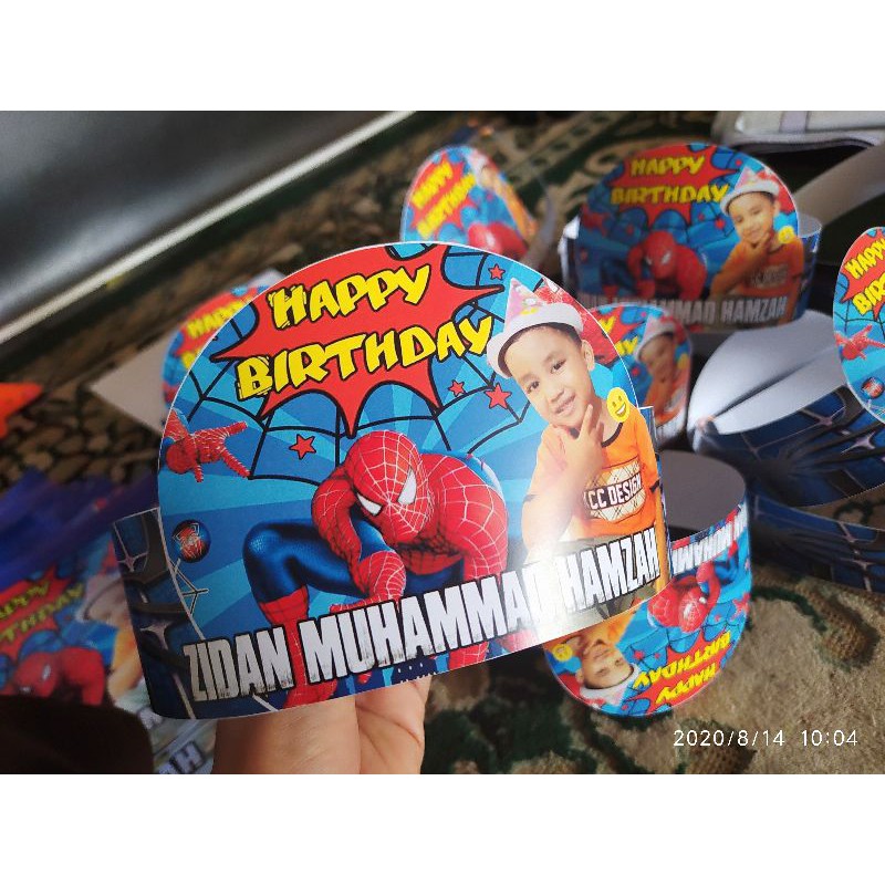 topi ultah anak custom