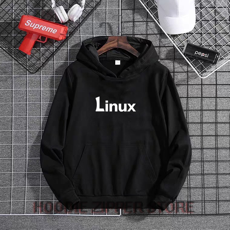JAKET SWEATER HOODIE LINUX / JAKET HOODIE LINUX 4 WARNA - HOODIE ZIPPER STORE