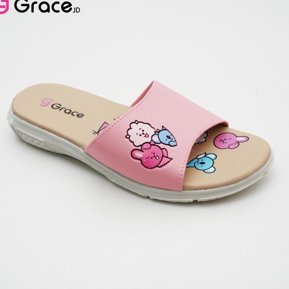 GRACE (MUSE SLOP) Sandal anak perempuan BTS BT21 /Sendal Selop ANAK PEREMPUAN –DJI.09Ma22ĸ