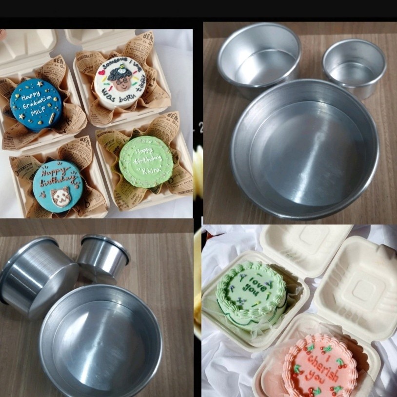 Loyang Bulat Mini Press Loyang Bento Cake Loyang Korean Lunch Box Cake Loyang Kue Bolu Mini