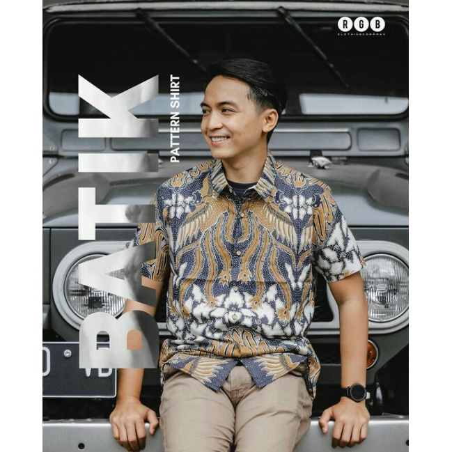 RGB kemeja Batik slimfit lengan pendek new areival