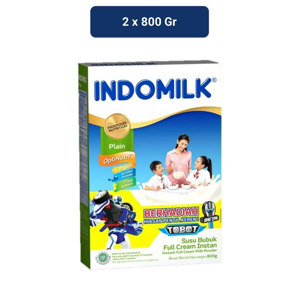 

Indomilk Instant Plain Susu Bubuk Box 2 x 800 gr