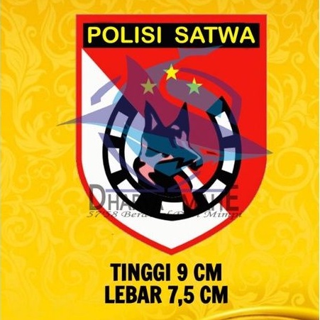 

DIREKTORAT POLISI SATWA, Stiker Polisi Satwa, Stiker unit K 9, Detasemen K9, DITPOL SATWA, K9 UNIT .