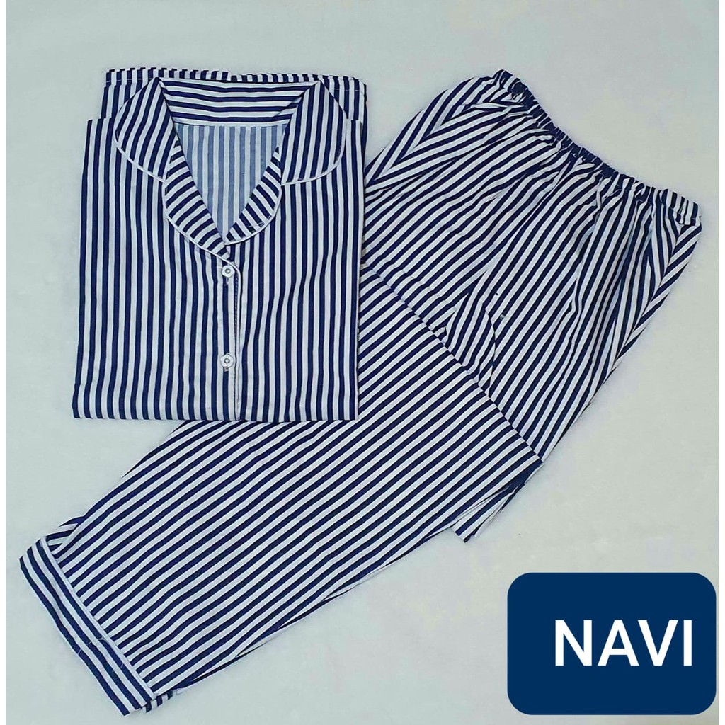 PIYAMA BAJU TIDUR CEWEK MOTIF SALUR / PAJAMAS WANITA  DEWASA MOTIF SALUR  / PIYAMA SALUR KEKINIAN