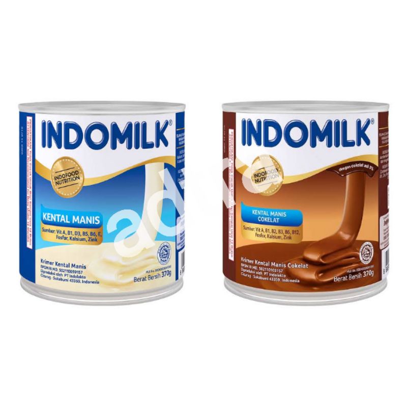 

TERMURAH Susu Kental Manis Indomilk Kaleng 370gr Variant Coklat Vanilla