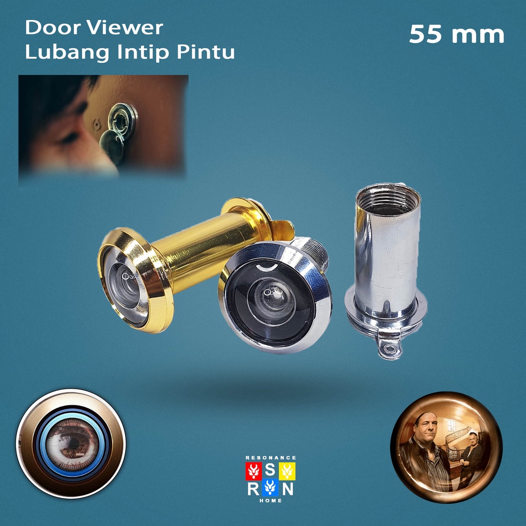 Door Viewer Lubang Pintu Intip 55 mm I Door View Lubang Intip | Door Viewer 200 Derajat