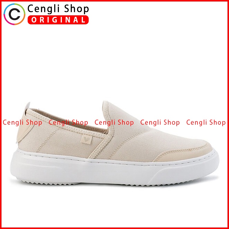 SEPATU SLIP ON OBERMAIN WANITA ORIGINAL BRANDED TERBARU BEIGE OW11