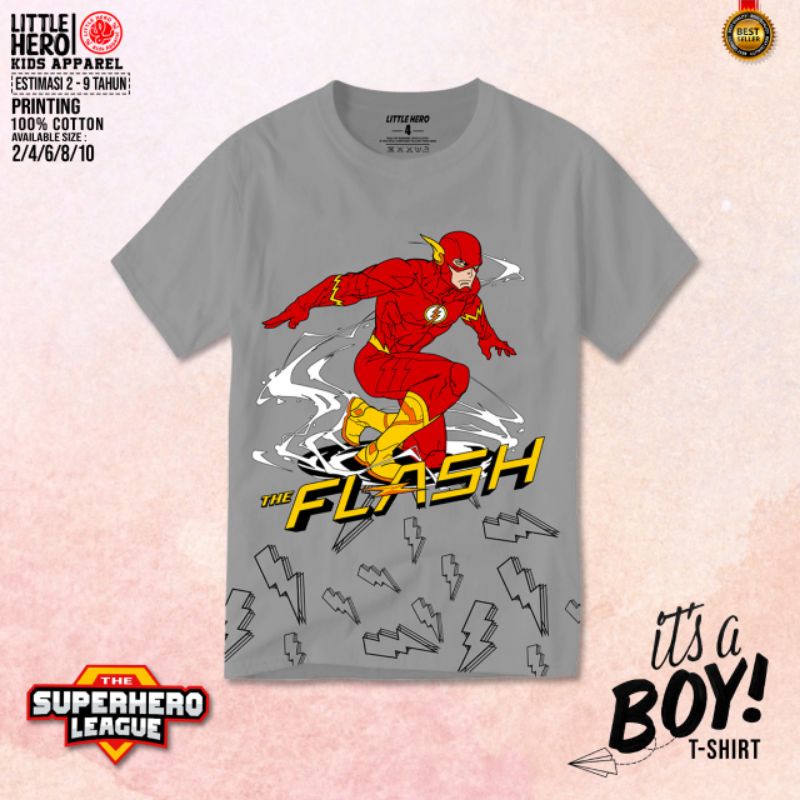 PILIH MOTIF Kaos Anak Superhero League By LITTLE HERO 2-9 Tahun