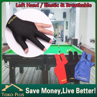 3 Jari Sarung Tangan Biliar Profesional 3 Finger Billiard Glove Pool Cue Shooters Snooke Gloves