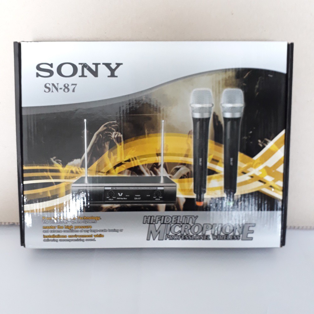 Sony SN-87 Microphone Wireless Double Mic Karaoke UHF