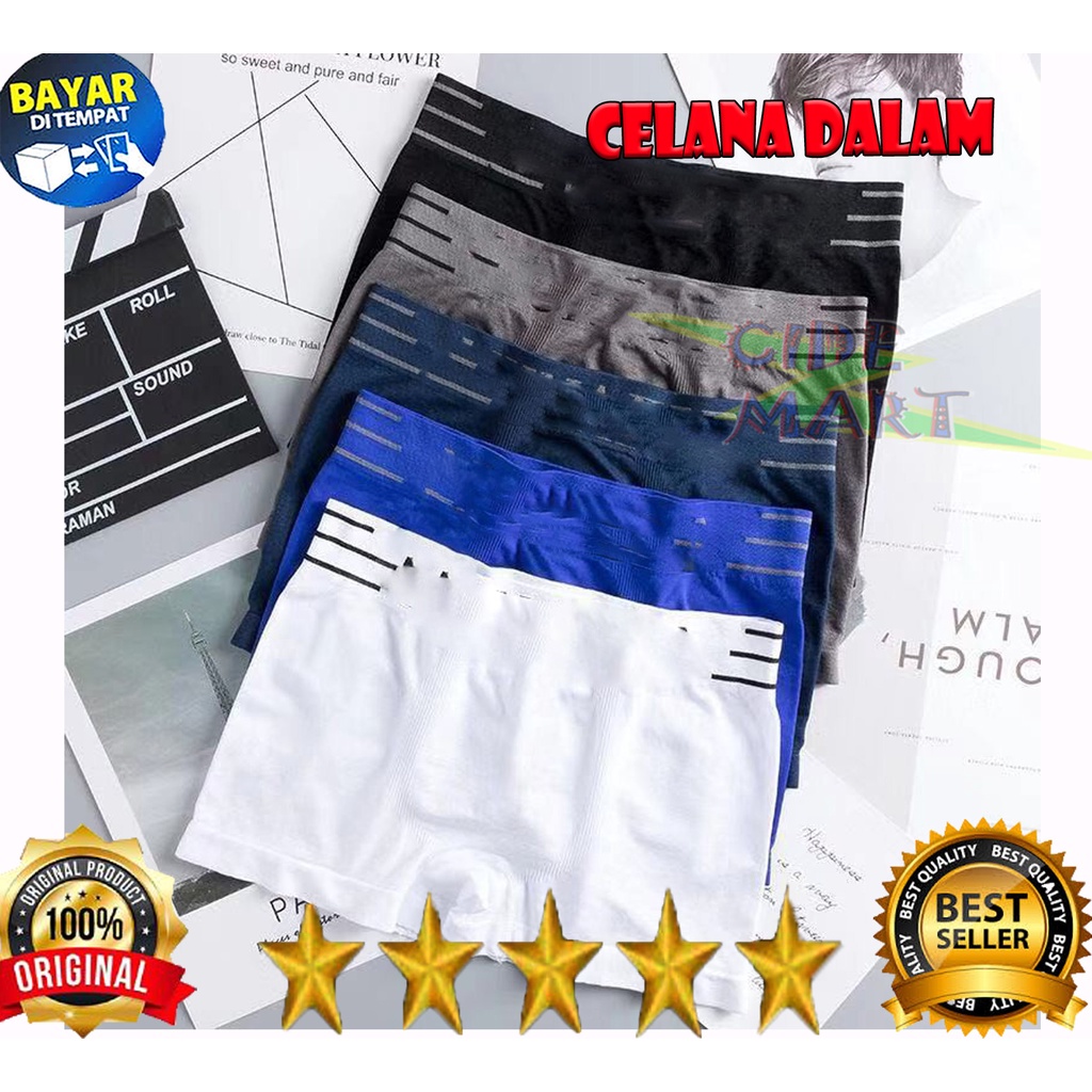 Boxer Pria Celana Dalam Boxer Pria Import CD Celana Dalam Pria Boxer / CD Laki Laki Man Underwear Kolor Sempak Pria