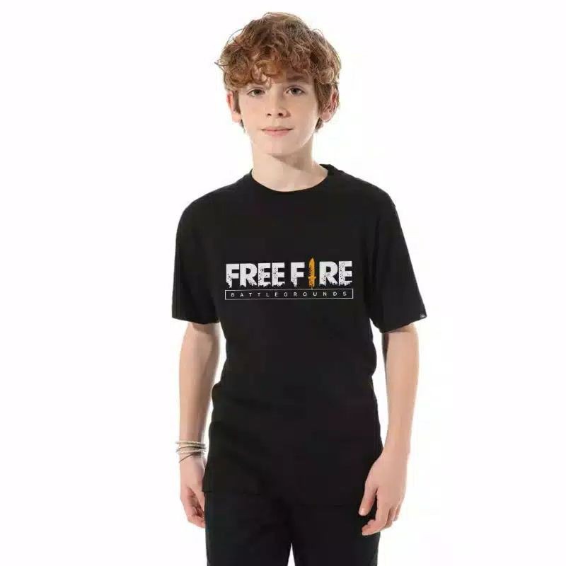 kaos anak kekinian/motif free fire/kaos distro anak