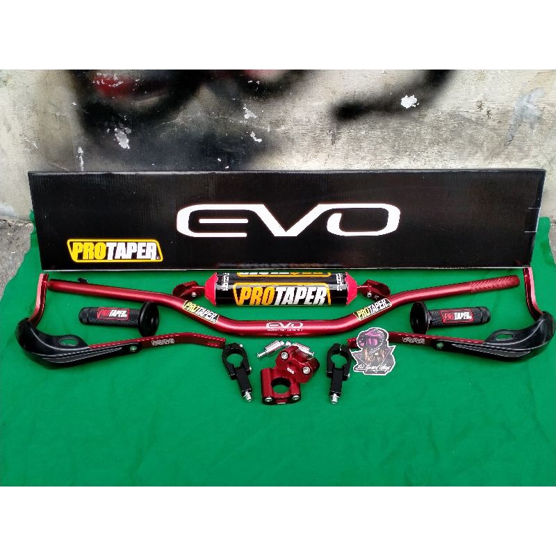 Paket Stang Fatbar Evo Type Low Merah Stang Crf Wr Dtracker Klx Stang Fatbar Evo Tipe Low