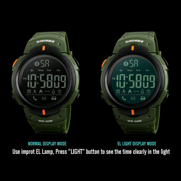 LARIS -  Jam Tangan Olahraga Smartwatch Bluetooth 1301 Skmei Original