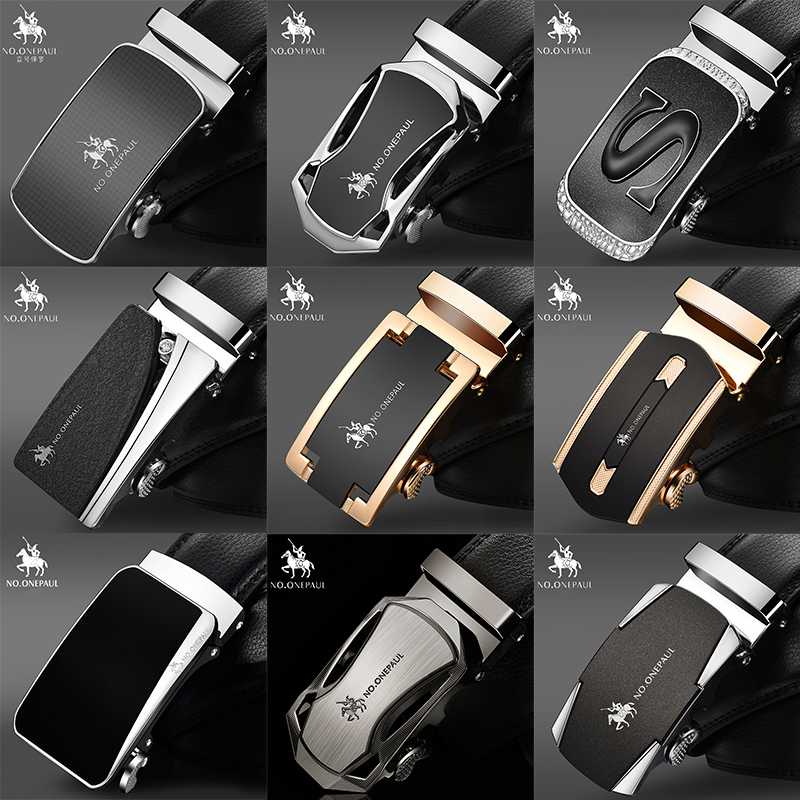 (BISA COD) FTIHSHP Tali Ikat Pinggang Luxury Automatic Buckle 3.5cm - WQE818