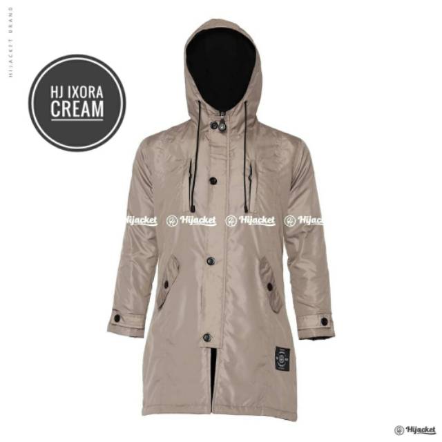 HIJACKET Ixora Jaket Muslimah Rider Antiair Antiangin