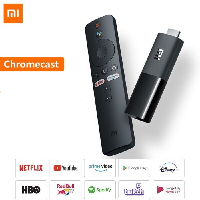 HDMI MI SMART TV STICK MDZ24AA ANDROID 9.0 SET TOP BOX FULL HD REMOTE