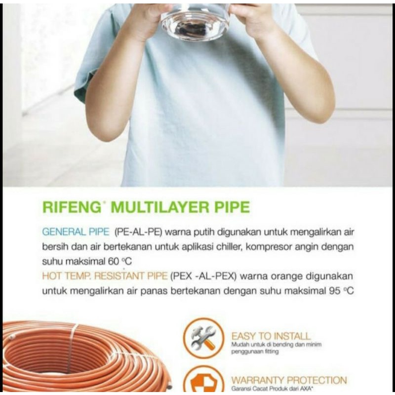 Pipa Rifeng 1/2&quot; Inch/Pipa Water Heater Rifeng 1/2&quot; inch