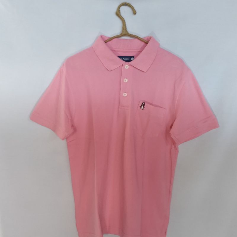 Polo Hush Puppies Pink Pria SECOND PRELOVED ORIGINAL BRANDED IMPORT