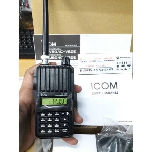 Jual Ht Icom Ic V80 Vhf Original Garansi Resmi 100%