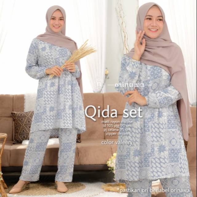 Orinawa Qida set BAJU MUSLIMAH