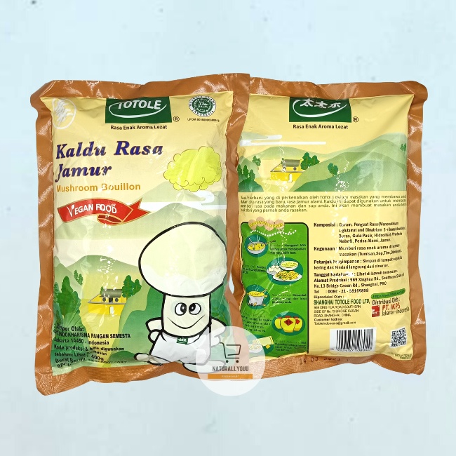 Totole Kaldu Rasa Jamur 400gr Micin Jamur vege