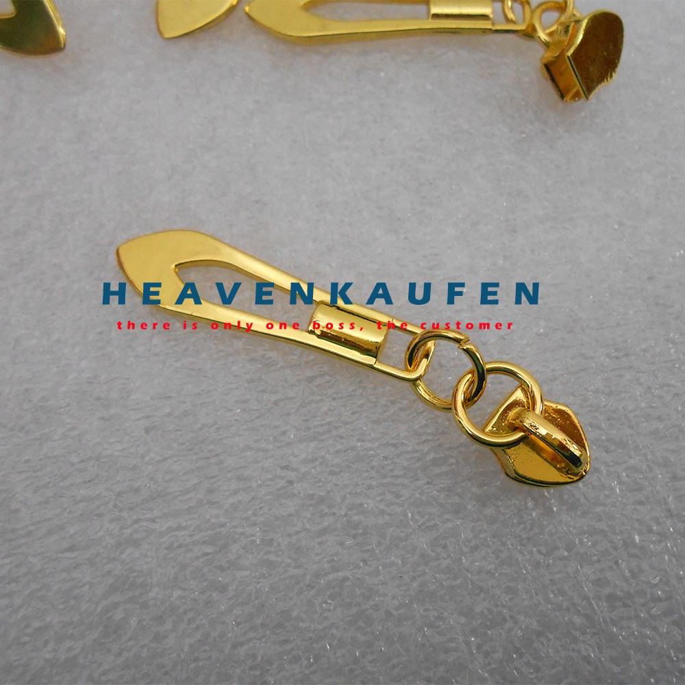 Kepala Resleting Zipper No 5 Warna Gold Bagus