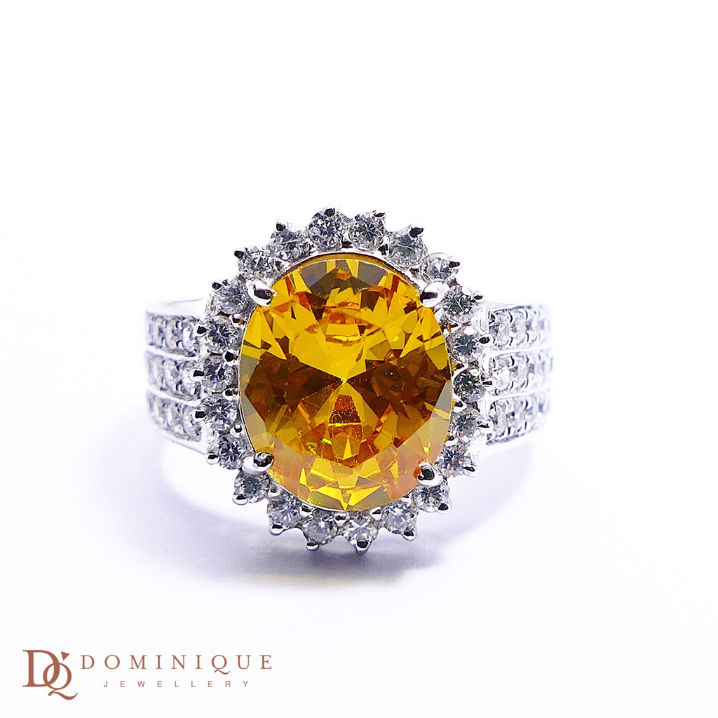 

Dominique Jewellery-Cincin Colour Stone 75% SNI DQC 1579