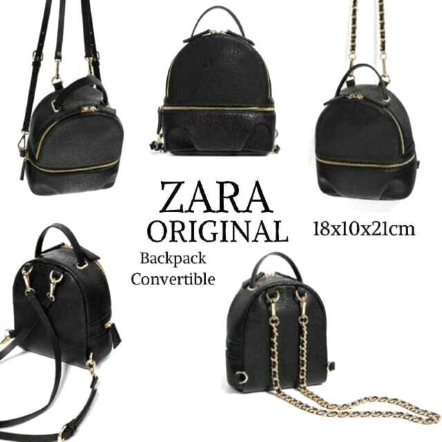 Zara Ransel Tas Zara Backpack Croco Warna Hitam Tas Impor