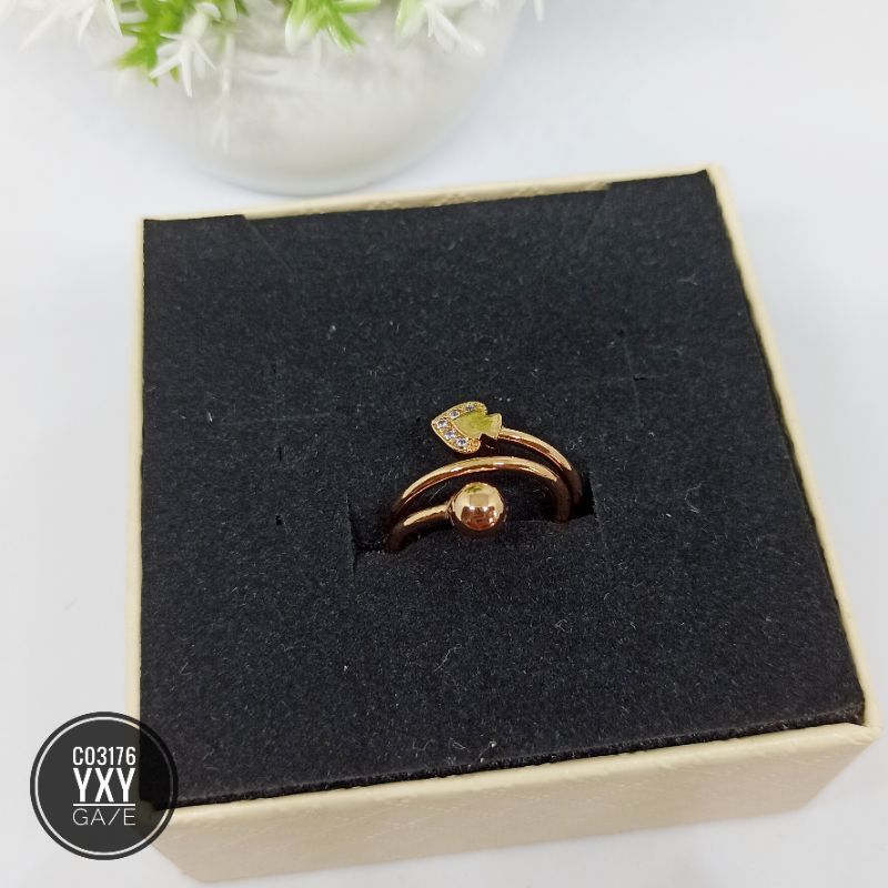 Cincin Yaxiya Ulir Boba Love C03176