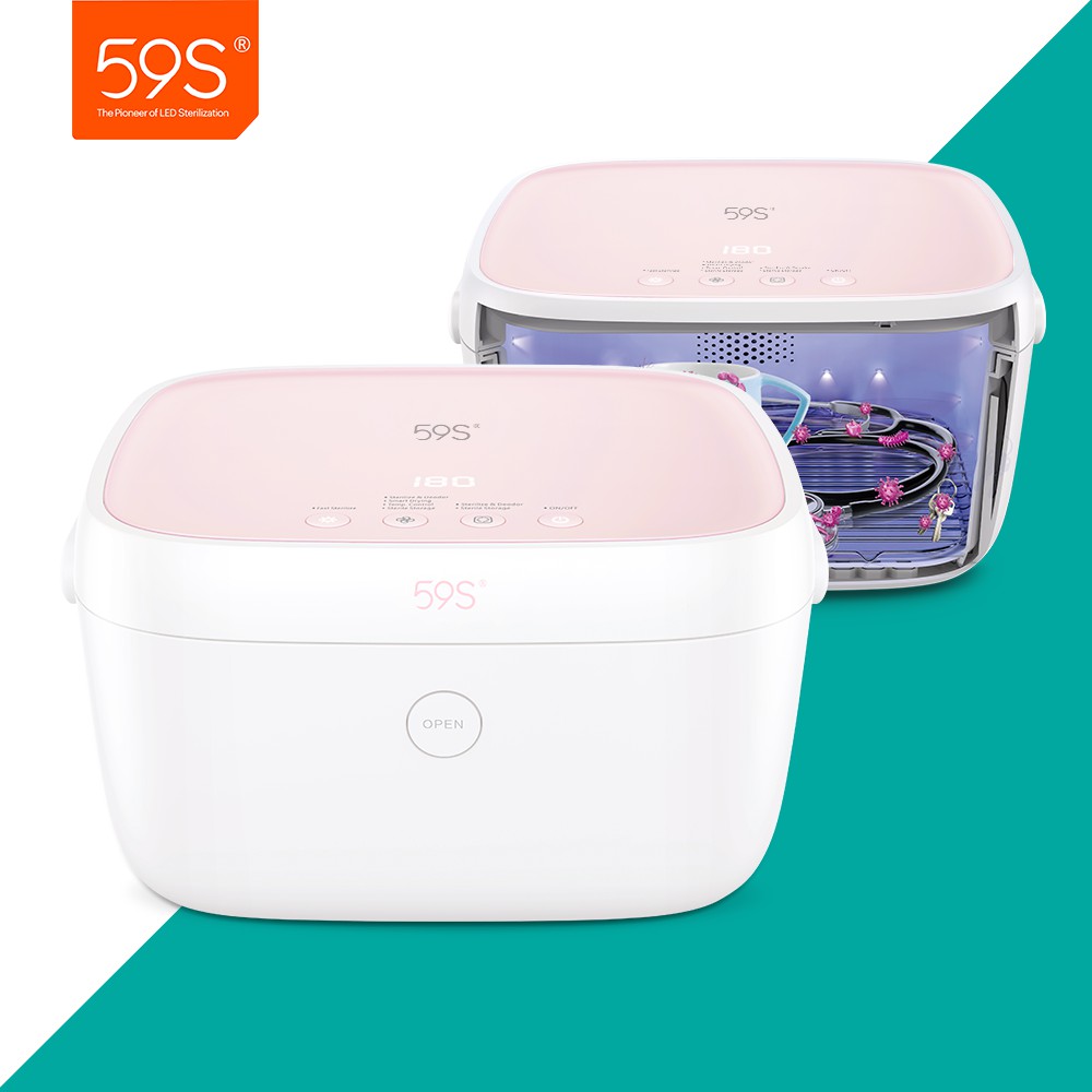 

59S UV Sterilizer and Dryer Cabinet T5 Small Household UVC LED Sanitizer Portable Fast Sterilization Multifunctional Electric Disinfestor