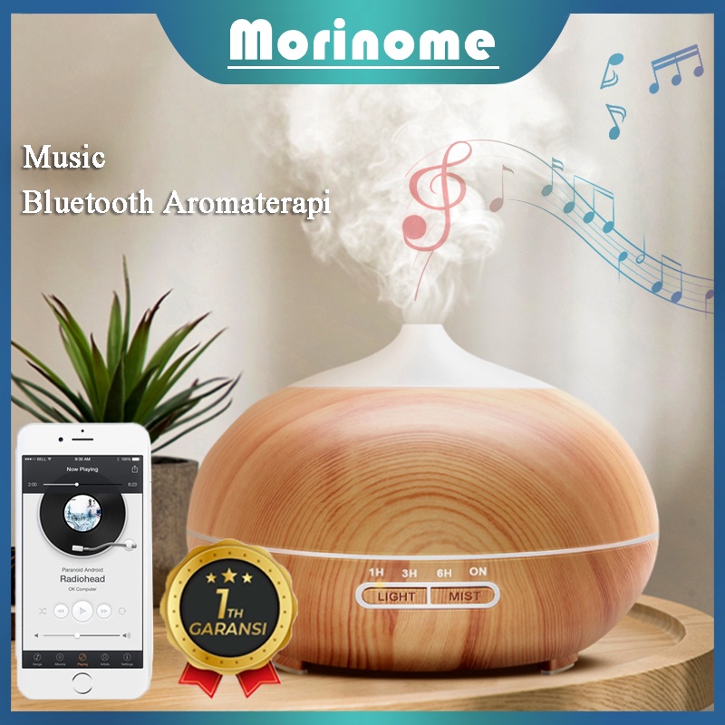 Bluetooth Humidifier diffuser aromaterapi Speaker Music Aromaterapi Difuser Model Pecah Dengan 500ML FREE Remote (garansi toko)-Bluetooth(A)