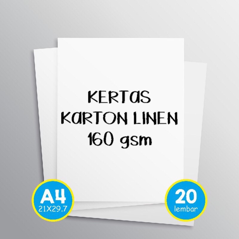 Kertas Linen Jepang Uk. A4 Cook untuk Sertifikat, Piagam dll