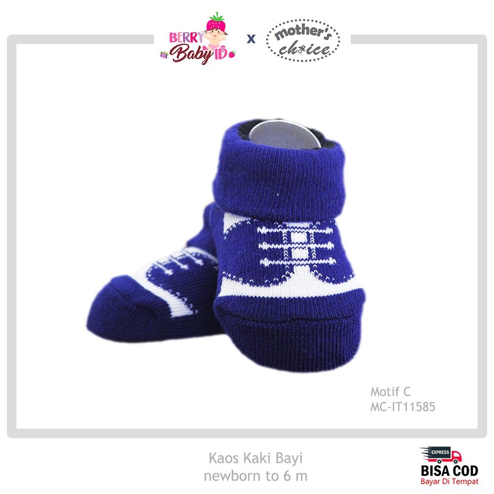 Mother's Choice Kaos Kaki Bayi Infant Baby Socks 0-6m SNI MCH016 Berry Mart