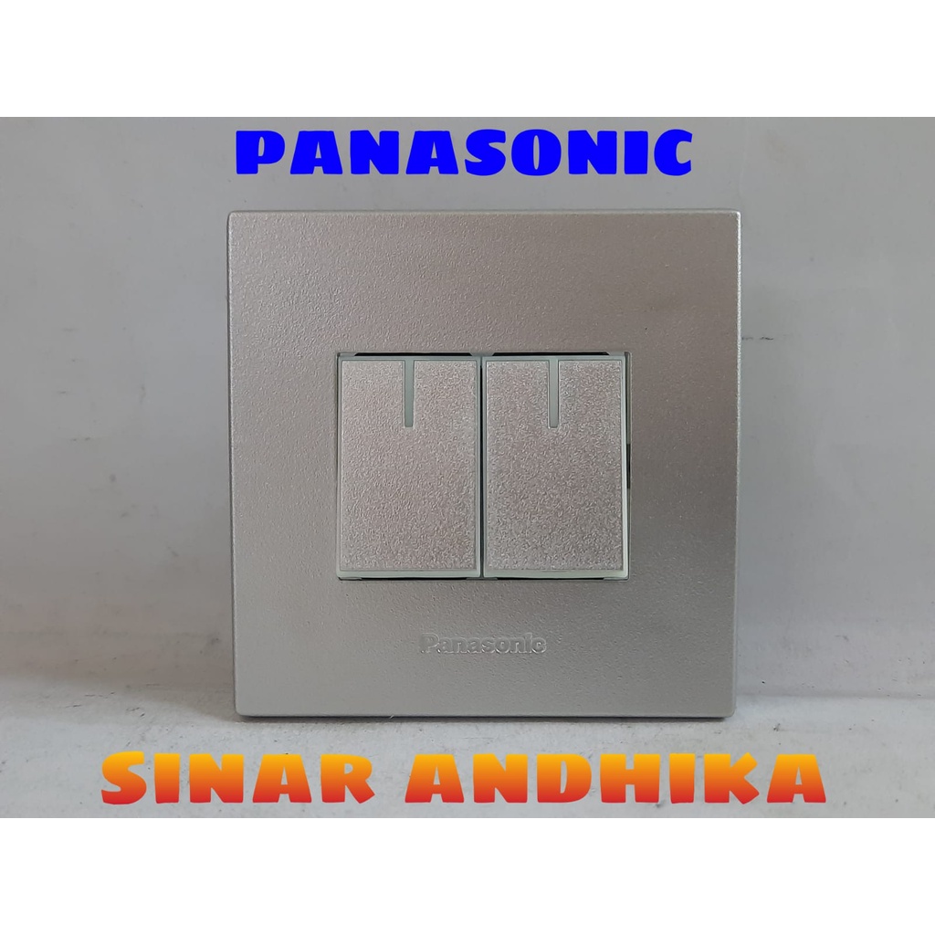 SAKLAR SERI KECIL HOTEL SILVER ECO C STYLE E PANASONIC WESJ 78029MWS+WESJ 5932MWS