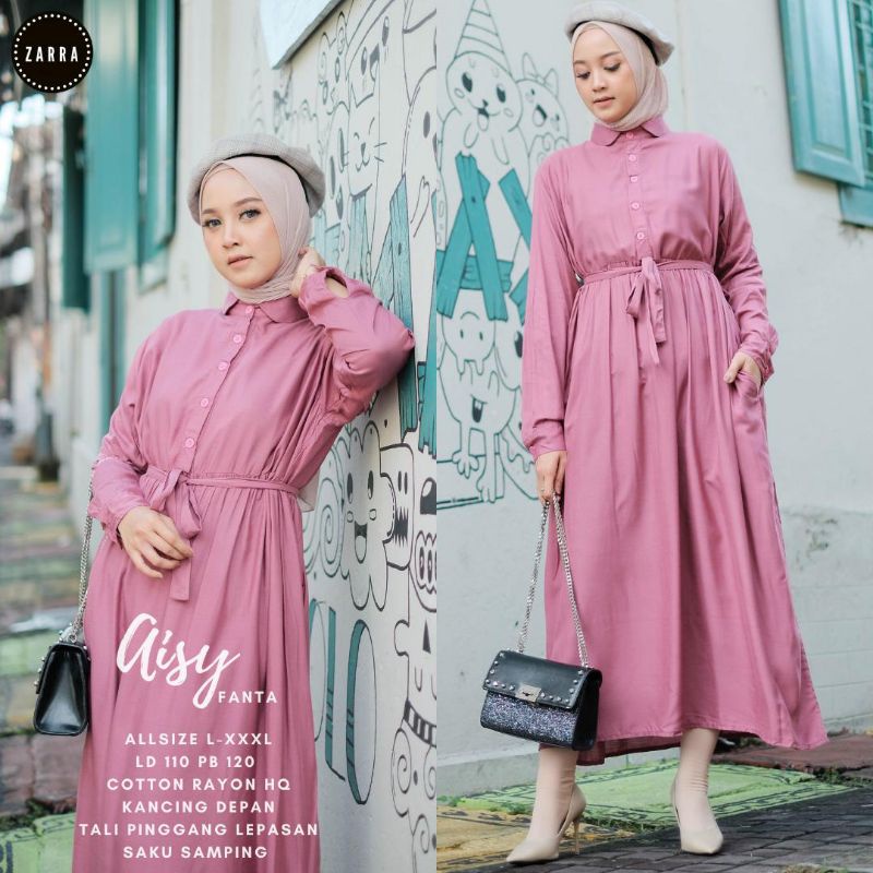 AISY GAMIS MIDI WANITA TERBARU BY ZARRA