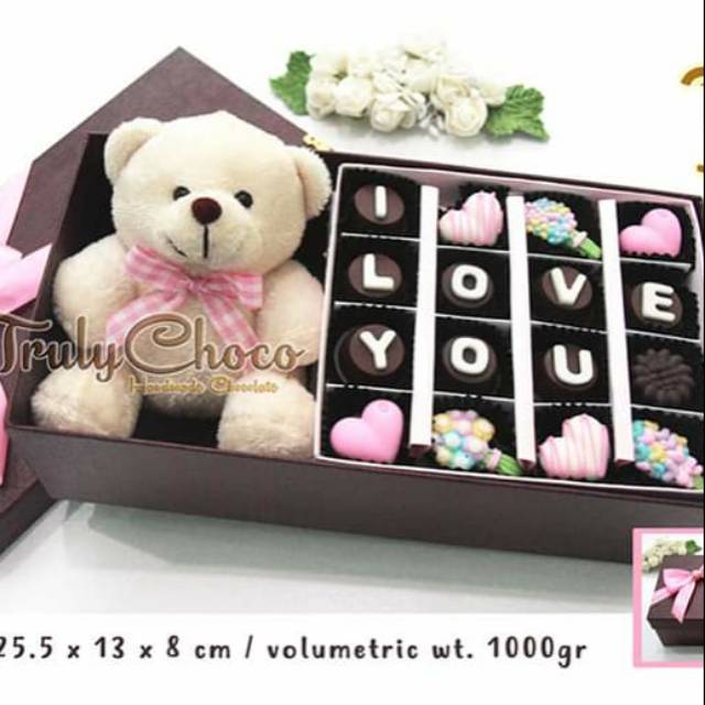 

Coklat I love U + Bear