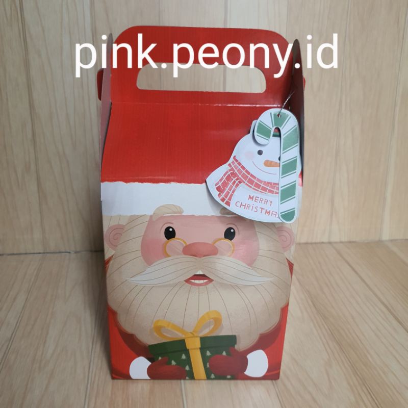 

SET DUS BOX + 2 HANGTAG UTK 2 TOPLES 500 GRAM SANTA KLAUS SINTERKLAS NATAL CHRISTMAS DUPLEK TEBAL
