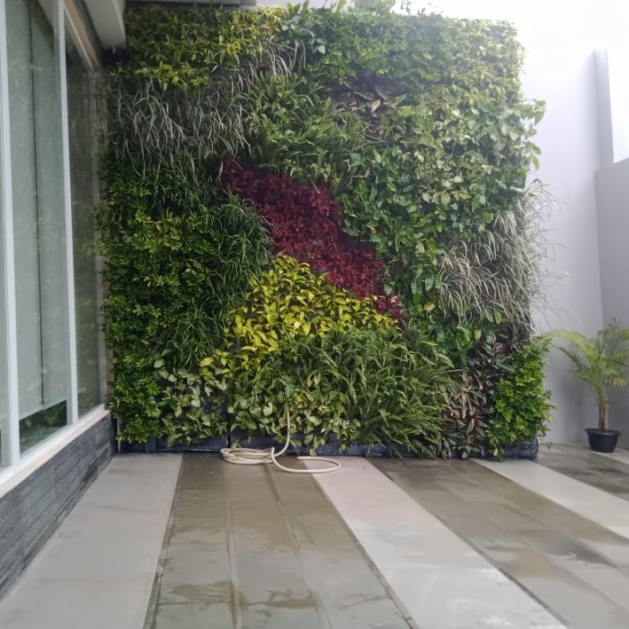 karpet vertikal garden/bahan geotextile warna abu-abu