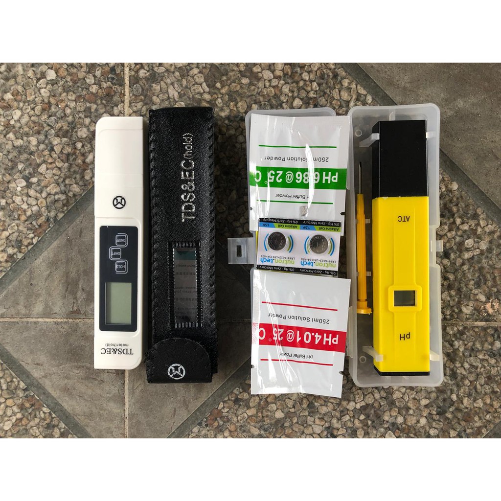 Jual Paket 2 in 1 Alat Ukur Hidroponik ( PH Meter + Tds