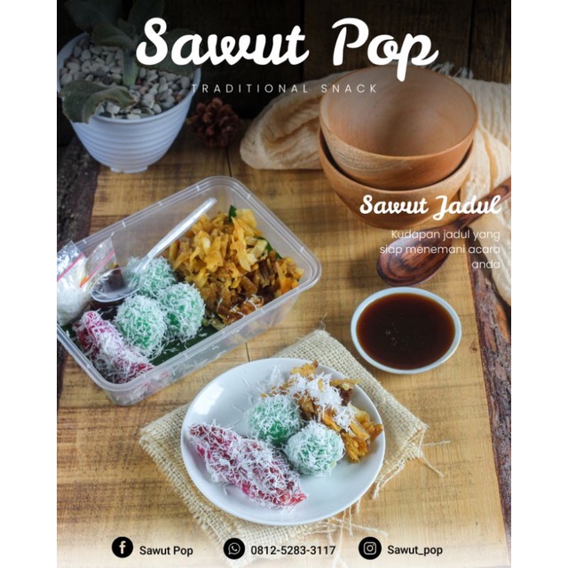 

cenil,klepon,lupis segitiga,klepon/kemasan besek&tinwall