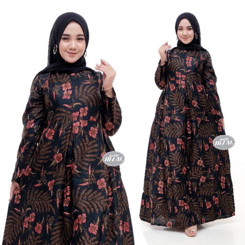 Gamis Batik Manggar, Padi,sekar,cantik,kubis,kipas,daun,kupu,nadine,gendis,kawung,termurah