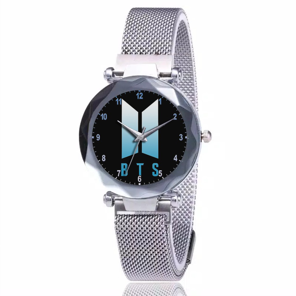 Jam Tangan Wanita Custom - KPOP BTS Free Box &amp; Batre Cadangan 5