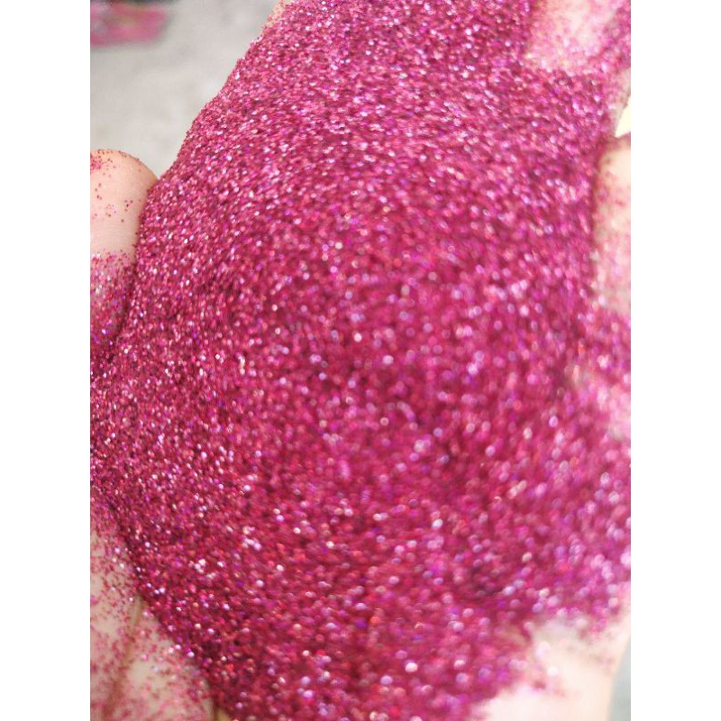 Glitter Hologram Pink Rainbow 50gram