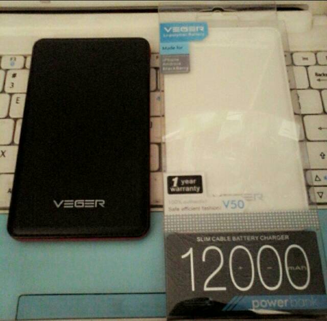 POWER BANK VEGER ORIGINAL 12000MAH POWERBANK