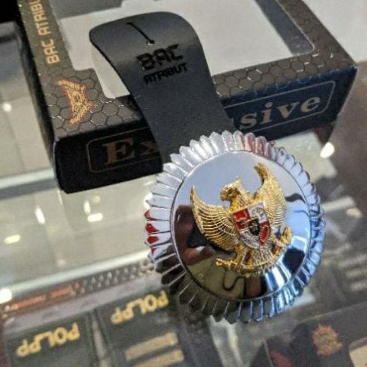 TANJAB CAMAT GOLD PLATE MAGNET / GANTUNG TANDA JABATAN CAMAT LOGAM JENGKOL CAMAT PREMIUM