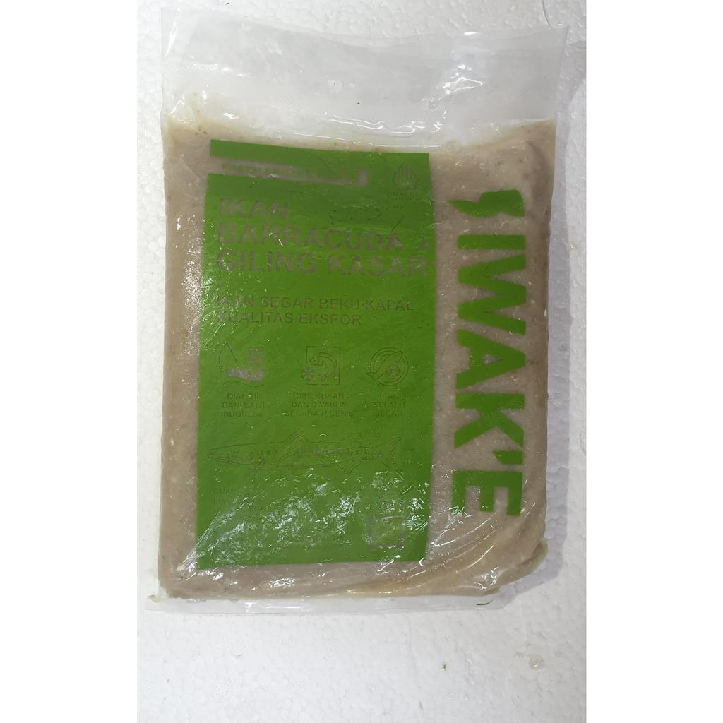 IKAN GILING KASAR 1KG BARAKUDA KACANG-KACANG ALU-ALU MINCED FISH