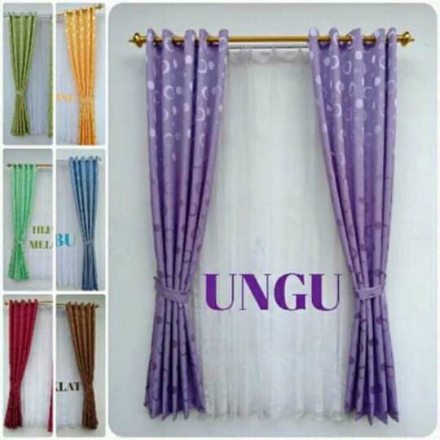 Gordeng minimalis polkadot plisket murah