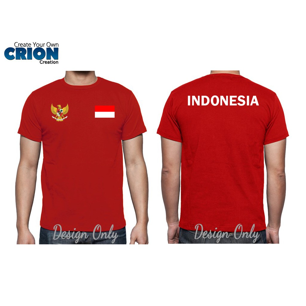 Kaos Indonesia -Garuda Bendera Indonesia - By Crion